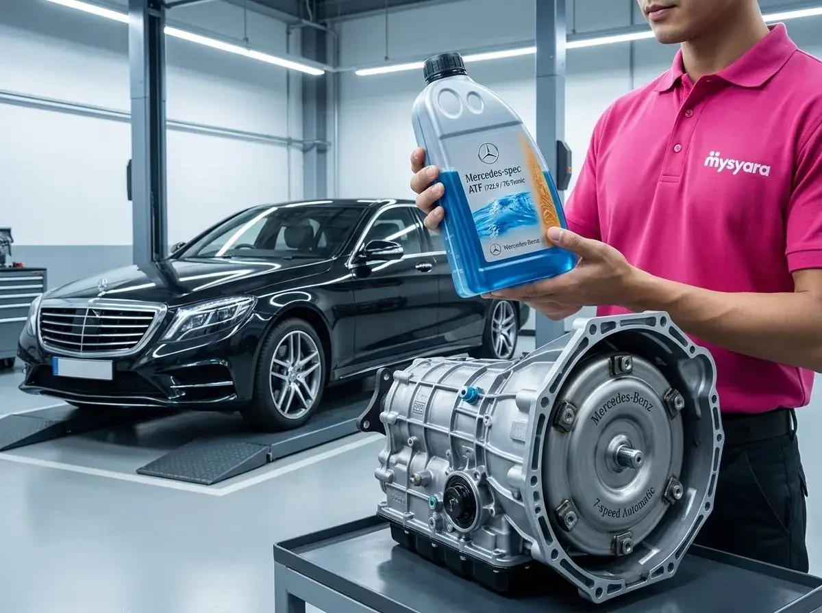 MySyara technician holding OEM car parts
